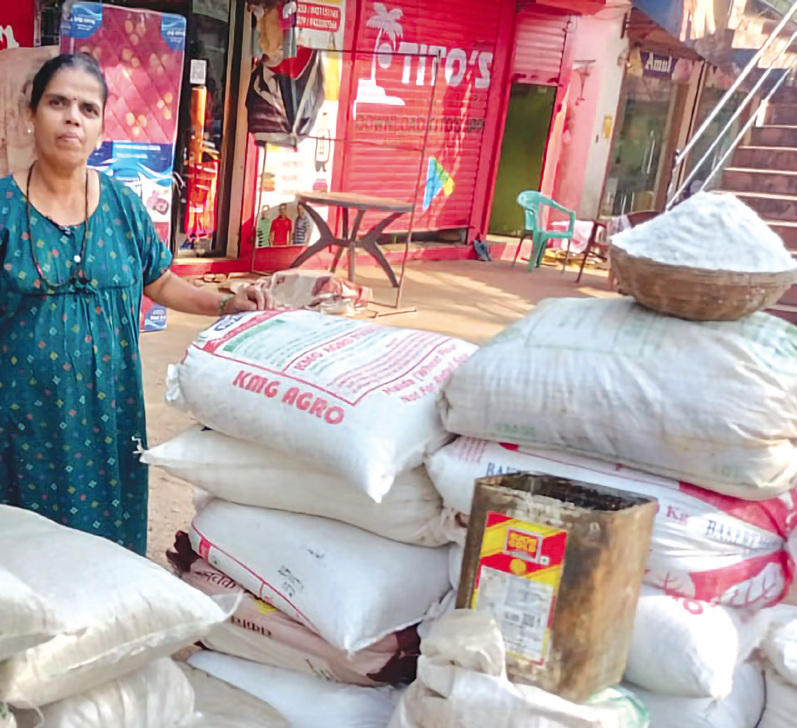 Sweating it out for salt:
Praveen Bagli is one of
Pernem’s last salt farmers