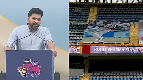 Wankhede honors Rohit Sharma: parents unveil stand as ‘Hitman’ gets emotional