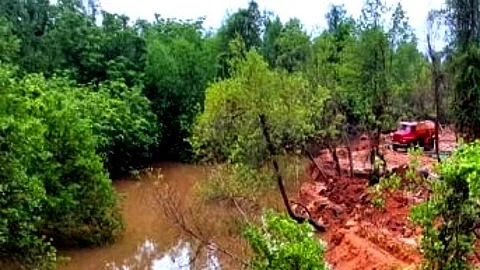 Curchorem Sewerage Project in Crisis as Zuari River Floods Nearby Plantations, Poses Threat to Homes