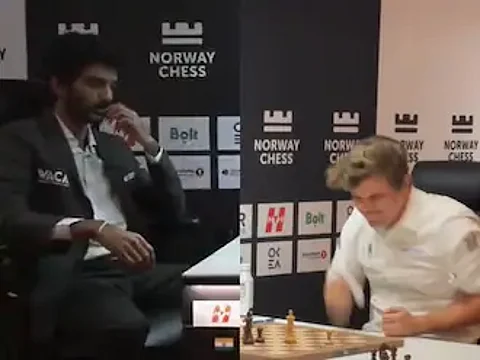 D Gukesh opens up about world No. 1 Magnus Carlsen’s frustration after Norway Chess defeat: “I’ve banged many tables”