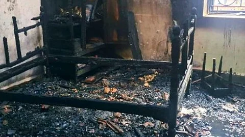 Mosquito Coil Sparks Fire in Shantinagar Home; ₹2 Lakh in Damages Reported