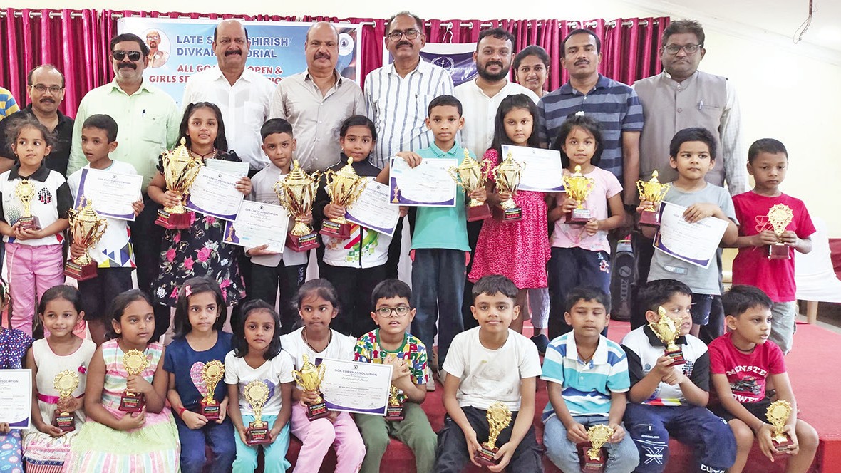 Prayank Gaonkar and Sidonia Da Cunha Win All-Goa U-9 Chess Championship 2025