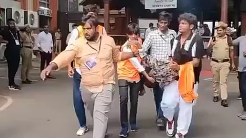 Bengaluru Stampede Caught on Camera: Crowd Struggles for Safety