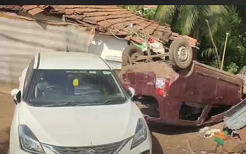 Hut Demolished in Sulcorna Crash; Driver Suspected to Be Intoxicated