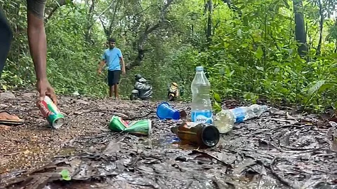 Polem Residents Raise Alarm Over Public Drinking, Garbage Menace Near Checkpost