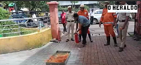 Fire Department holds emergency demo in Bicholim to boost public preparedness