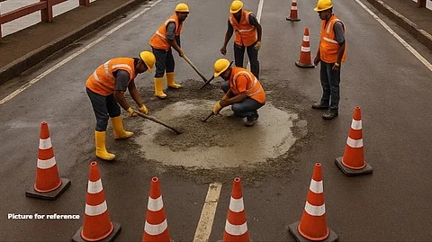 Borim Bridge Undergoes Temporary Repairs to Ease Monsoon Woes