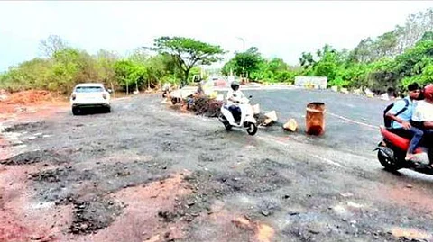 Smart City Claims Crumble as Panjim Roads Collapse After First Rains