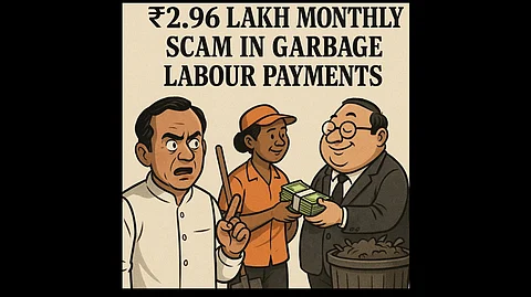 Santa Cruz Panch Member Alleges ₹2.96 Lakh Monthly Scam in Garbage Labour Payments