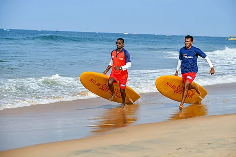 Fisherman Swept Away Off Mobor Rescued in Time by Drishti Lifesavers
