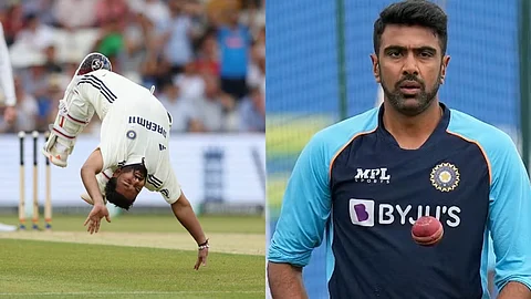 Rishabh Pant’s front flip steals show at Leeds, but Ashwin says ‘don’t do it again’