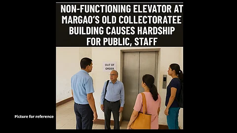 Non-Functioning Elevator at Margao’s Old Collectorate Building Causes Hardship for Public, Staff