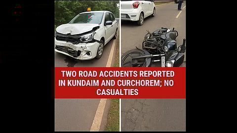 Two Road Accidents Reported in Kundaim and Curchorem; No Casualties