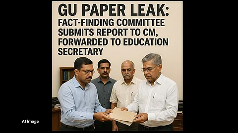 GU Paper Leak: Fact-Finding Committee Submits Report to CM, Forwarded to Education Secretary