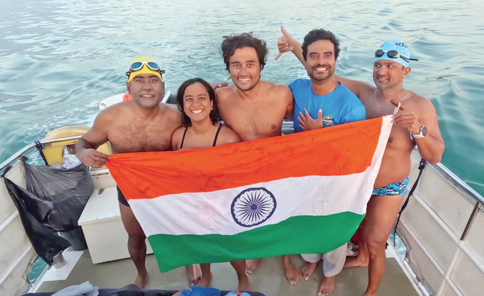 Arunima swims English
Channel with relay team