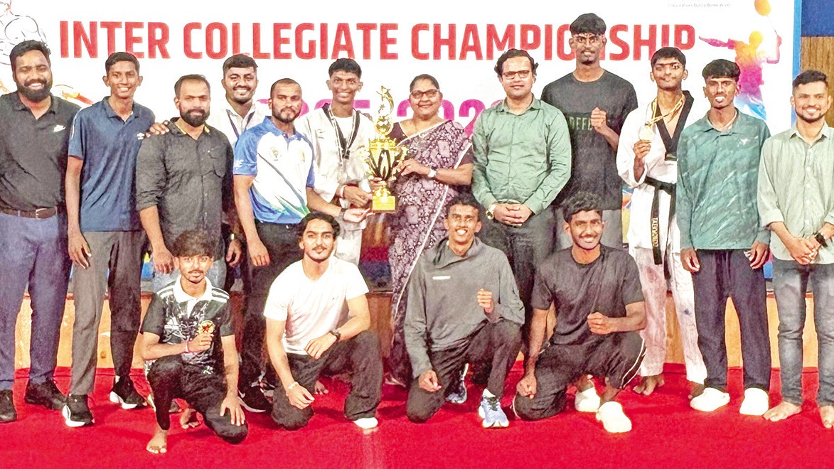 MES Vasant Joshi College Clinches Third Consecutive Inter-Collegiate Taekwondo Title at Goa University Championship