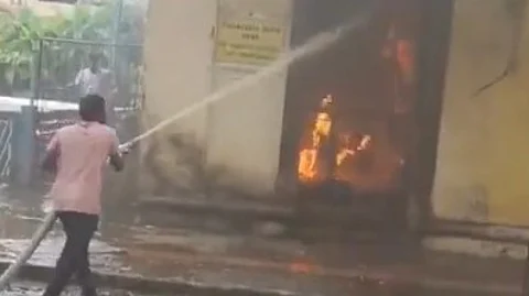 Fire Breaks Out Near National Theater in Panjim, Sparks Panic in Busy Area