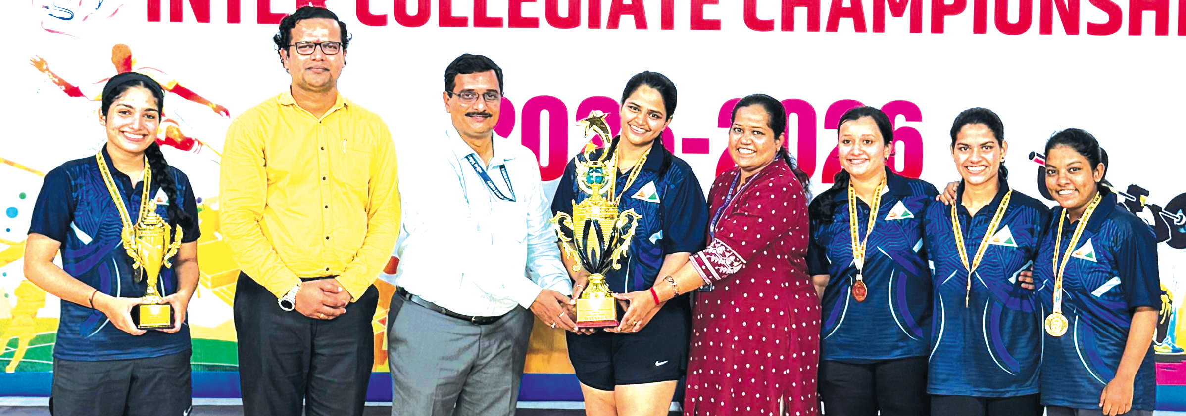GCE, Salgaocar College of Law men, women TT champions