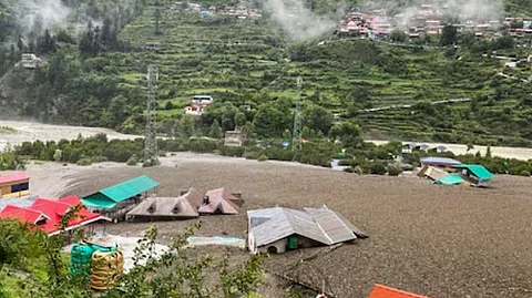 Uttarakhand Cloudburst Triggers Flash Floods in Uttarkashi; 4 Dead, 50 Missing, Including Army Personnel