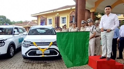 CM Sawant Flags Off 5 New PCR Vans Under ERSS-112; Pink Force and Robot Patrols Coming Soon