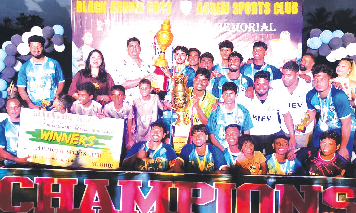 Pidadigal Sports Club lay hands on
Peixoto memorial football trophy