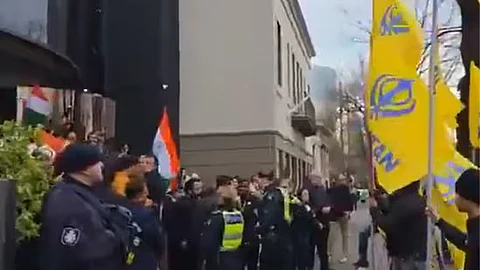 Pro-Khalistan protesters clash with India’s Independence Day event in Melbourne