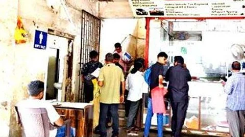 Foul Stench from Dirty Toilet at Mapusa RTO Entrance Sparks Public Outrage