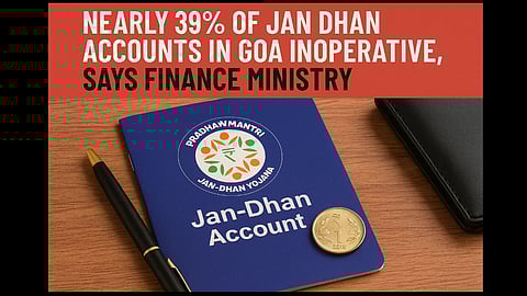 Nearly 39% of Jan Dhan Accounts in Goa Inoperative, Says Finance Ministry