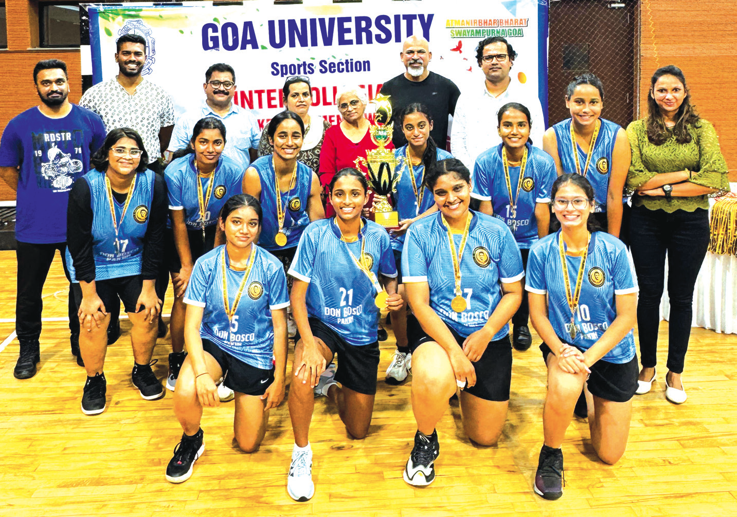 Don Bosco College, St Xavier’s College
are women, men basketball champions