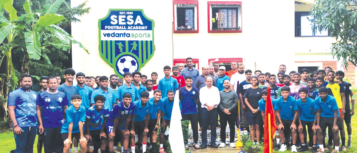 Bosco inspires young footballers of Sesa Football Academy