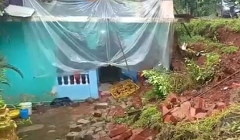 Heavy Rain Causes Protective Wall to Collapse on Elderly Woman’s House in Narve Marmwado