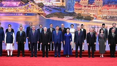 PM Modi and Shehbaz Sharif Seen in Same Frame at SCO Summit in China