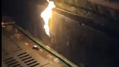 Fire Erupts Near Taleigao Football Ground, Suspected Gas Pipeline Leak Causes Panic