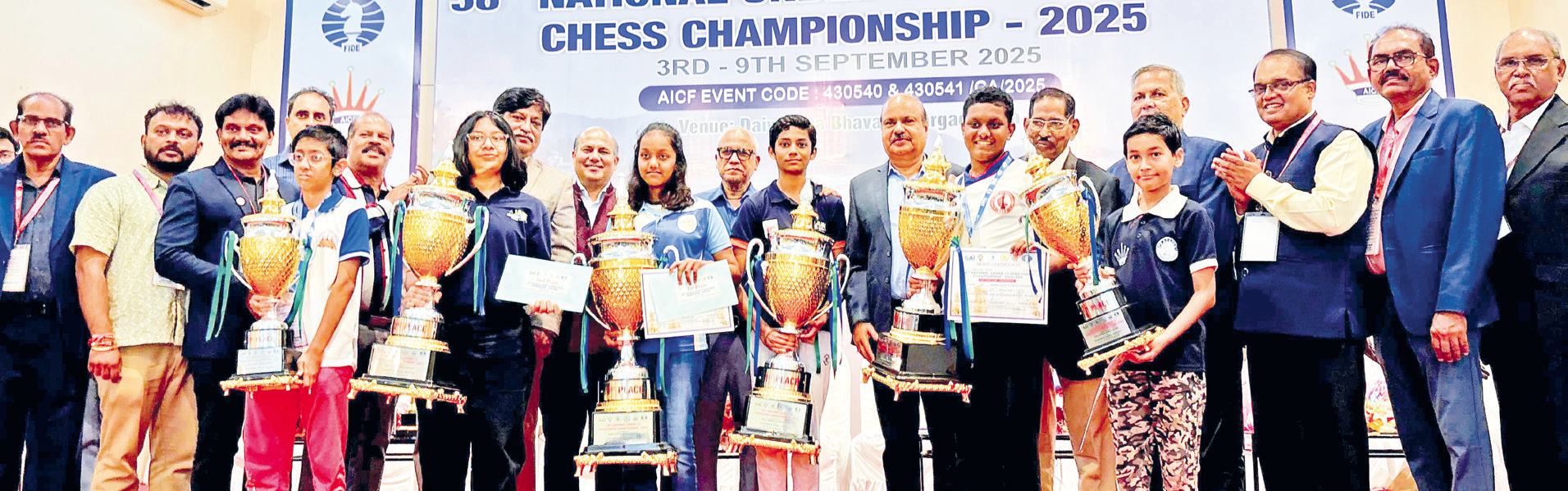 Shaunak, Deekshitha crowned U-13 national chess champions