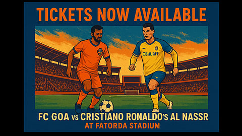 Tickets Now Available for FC Goa vs Cristiano Ronaldo’s Al Nassr Match at Fatorda Stadium