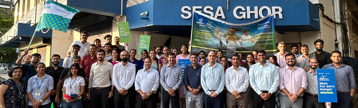 Vedanta Sesa Goa ignites VDHM 2025
with mission of #RunForZeroHunger