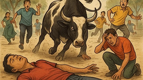 Majorda Bull Attack Claims One Life, Several Others Injured