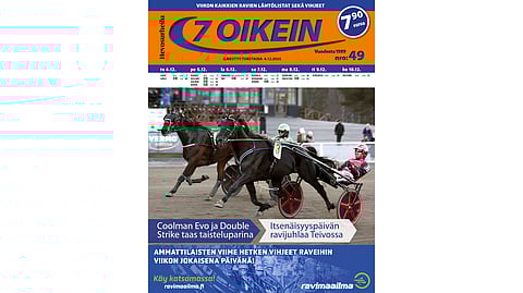 7 oikein -lehdessä julkaistaan Suomen totoravien käsiohjelmasivut vihjeineen ja tallikommentteineen torstaista seuraavaan keskiviikkoon sekä Ruotsin pääpelien käsiohjelmasivut torstaista maanantaihin.
