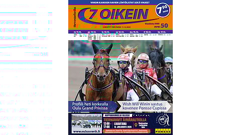 7 oikein -lehdessä julkaistaan Suomen totoravien käsiohjelmasivut vihjeineen ja tallikommentteineen torstaista seuraavaan keskiviikkoon sekä Ruotsin pääpelien käsiohjelmasivut torstaista maanantaihin.