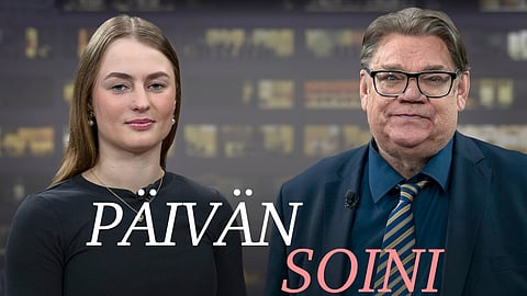 Päivän Soini Elina Leinonen ja Timo Soini