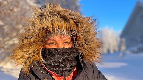-34 astetta pakkasen puolella.