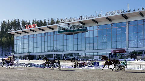 Teivon 75-finaaliravit viedään läpi kevätauringon lämmittäessä. Kavioura pitää hyvin.