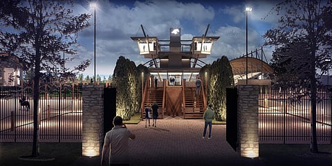 Kun rikkaat kilpailevat, tulee kisapaikkojenkin olla täynnä yleellisyyttä. Kuva Valkenswaardista.