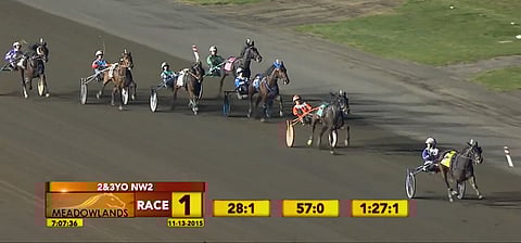 E L Love erkani kevyesti voittoon perjantaina Meadowlandsissa.