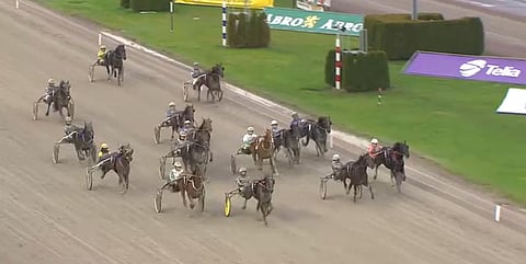 Alfas Dimitri ja Portovenere kilvoittelivat voitosta Solvallan 15 hevosen ryhmäajossa perjantaina.