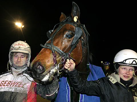 Callela Lancelot otti ohjastaja Iikka Nurmosen keskiviikon T65-tuplan ensimmäisen tolpan.