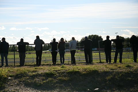 Seinäjoen Toto4-ravien tunnelma oli verkkainen. Kuva: Riikka Aaltonen