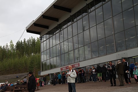 Kriterium-karsinnat houkuttelivat Teivoon väkeä. Kuva: Riikka Aaltonen