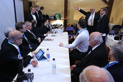 Urheilutoimittajien Liiton vuoden parhaiden valintakokous käynnissä.