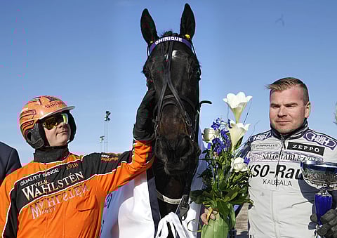 Helsinki-ajon sankarit ja Suomen edustajat Finlandiassa: Tommi Kylliäinen, Onirique ja Matias Salo.